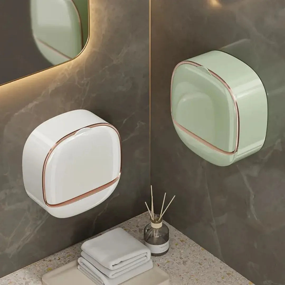 Shower Bathroom Bathtub Kitchen Sink No Drilling Wall Mounted Soap Box Bar Soap Holder with Drain