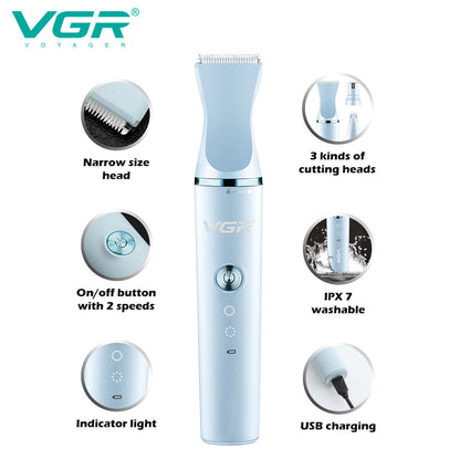 VGR V-205 2 in 1 Grooming Kit Multi-function Pet Hair Trimmer Hair Clipper Dog Remover