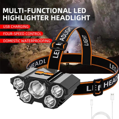 5 Led Rechargeable Headlamp