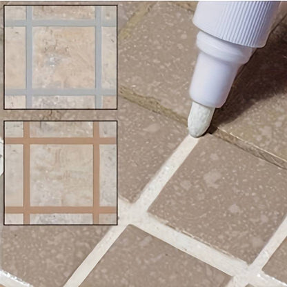 1Pc Waterproof Tile Grout Repair Pen – White, Mould-Resistant for Bathroom and Wall Tile Gaps