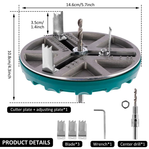 45-130MM Adjustable Punching Saw Multifunctional Woodworking Round Hole Drilling Saw Cutter