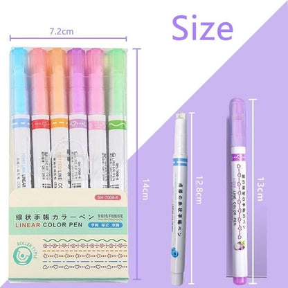 Curve Highlighters for Scrapbooking, Journaling, Clipboard, Planner, Calendar, Office