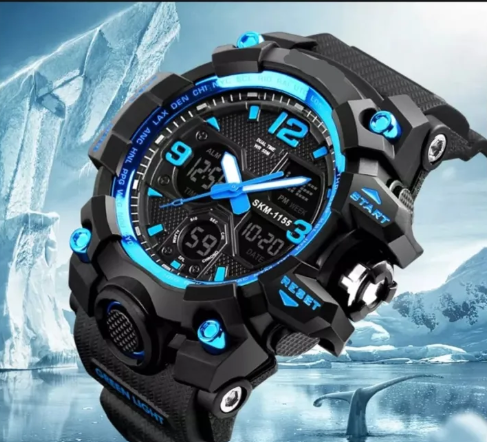 PIAOMA 1155B Men Sports Military LED Display Digital Watches Fashion Alarm Clock Relogio Masculino W