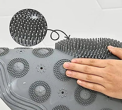 Round Non-Slip Shower Mat â€“ Silicone with Suction Cups & Drainage Holes