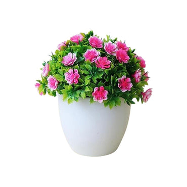 Modern Artificial Flower Potted Plants Decorative with Pot Garden Home Farmhouse Centerpieces Weddin