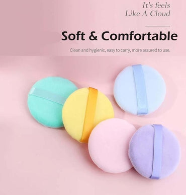 Powder Puff Makeup Puff Round Powder Puff Soft Powder Sponge Reusable Cosmetic Puff