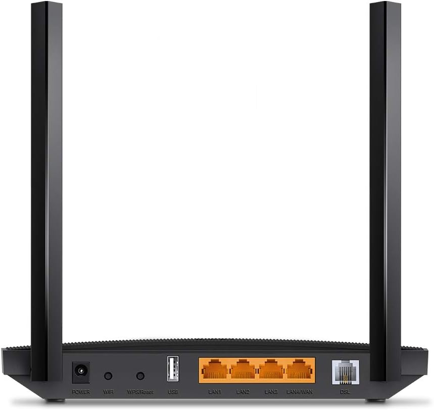 TP-Link Archer VR400 AC1200 Wireless Modem Router, VDSL ADSL Wifi Router, Mesh Wifi Booster, Dual Band Internet Booster, Full Gigabit Ethernet Ports Mesh Routers, Plug and Play, Gaming Xbox PS4 Steam
