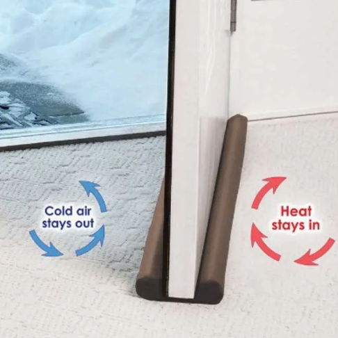 Twin Door Draft Guard & Energy-Saving Stopper | Double-Sided Draft Dodger & Noise Blocker