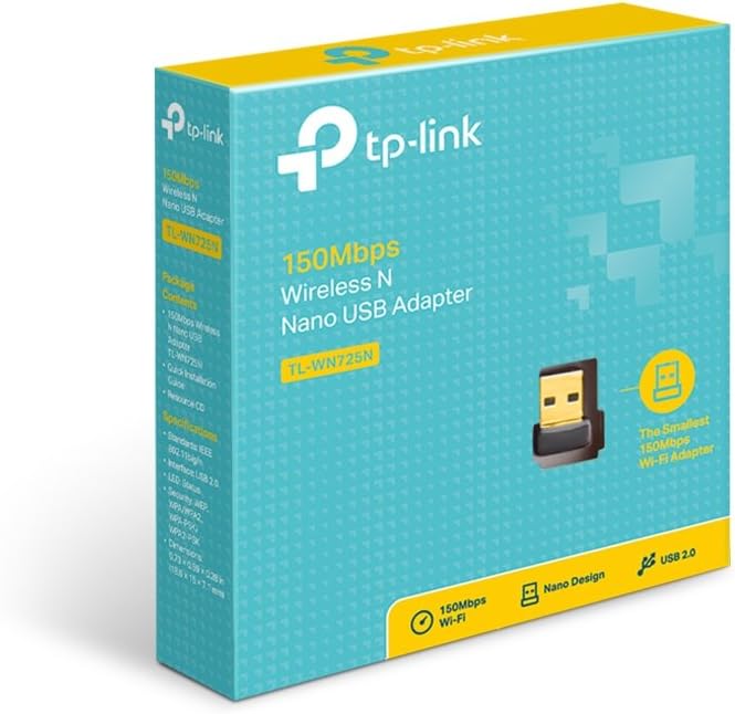 TP LINK TL-WN725N 150Mbps Wireless N Nano USB Adapter