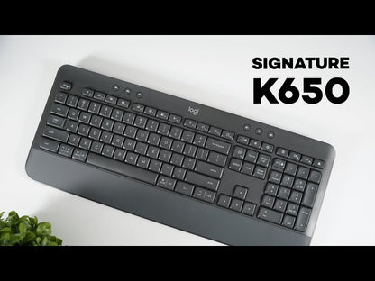 Logitech Signature K650 Bluetooth & Wireless Keyboard with Palm-rest