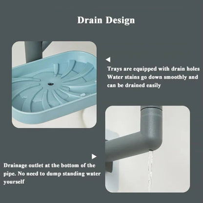 Wall-Mounted Soap Dish Multi-Layer