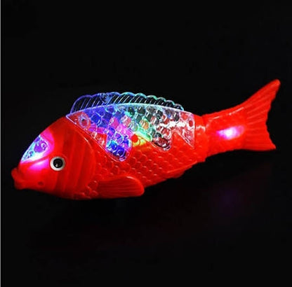 Battery Operated LED Fish Toy with Music Sound 1 Piece