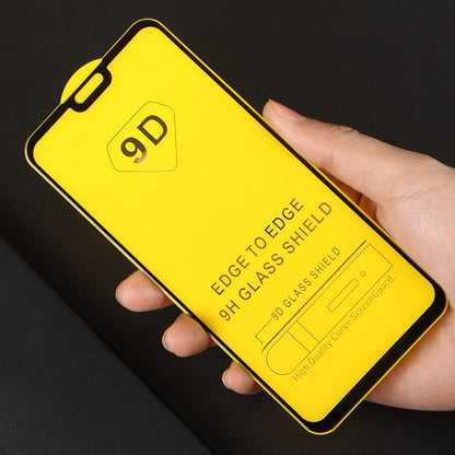 2 PACK For Huawei Y9 (2019) 9H Tempered Glass Full Screen Glue Cover Screen Protector Black for Huawei Y9 2019 Smartphone