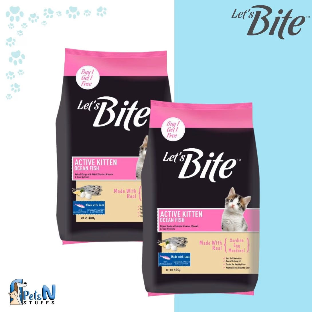 Lets Bite Active Kitten Cat Dry Food(1-12Months) - 1KG
