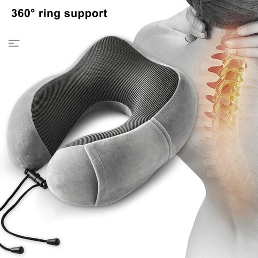 U Shaped Memory Foam Neck Pillows Soft Travel Pillow Massage Neck Pillow Sleeping Airplane Pillow