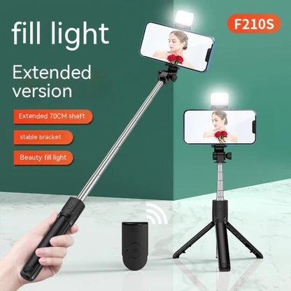 Selfie Stick with Fill Light & Remote