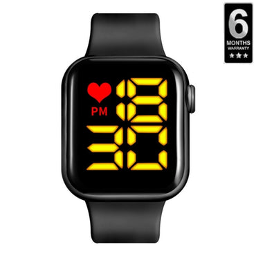 Fashionable Luxury Silicone Band LED Digital Sports Belt Band Watch for Smart Men Boys Gents Ladies