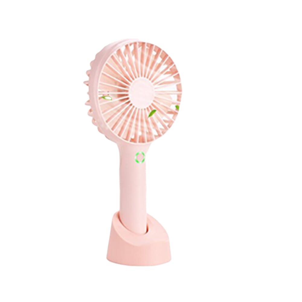 Strong Wind Personal Mini Fan USB Rechargeable Handheld Desk Fan with Base