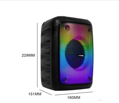 KTS-1576 BT Party Speaker with 3-Inch Flame Illusion Light, Wireless Portable Mini Speaker