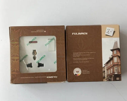 FULINMEN Universal 13a & 5a Multi Plug Switched Socket