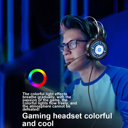 HP H120 7.1 Stereo Surround USB 2.0 Plug Gaming Headset with Microphone