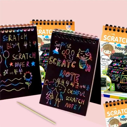 Scratch Magic Doodle Note Pad for Kids Arts and Crafts