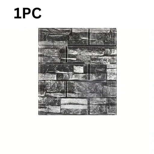 5Pcs 3D Wall Stickers Wallpaper Foam Soft Tiles, Bedroom Faux Brick Wallpaper Decoration, Waterproof