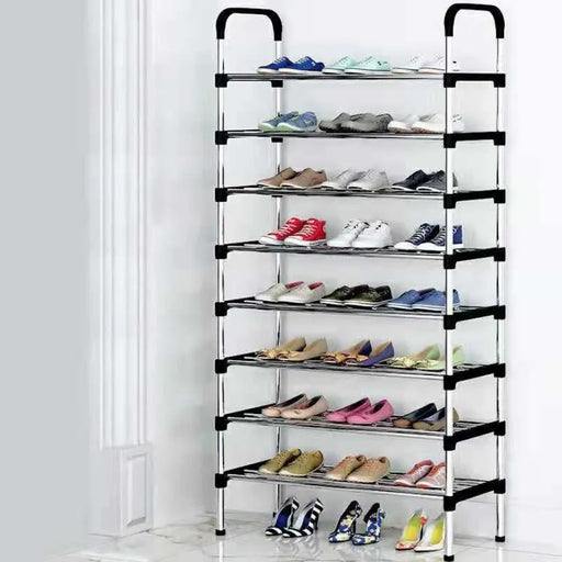 7-Layer Shoe Rack Organizer – Metal Shoe Shelf Storage Cabinet for Shoes & Plants | 5/7/8 Layer
