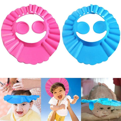 Baby Shower Cap Shower Hair Wash Cap for Children, Protection for Eyes and Ear Care