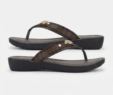 Kadam Ladies Two Strap Slippers