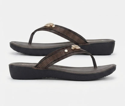 Kadam Ladies Two Strap Slippers
