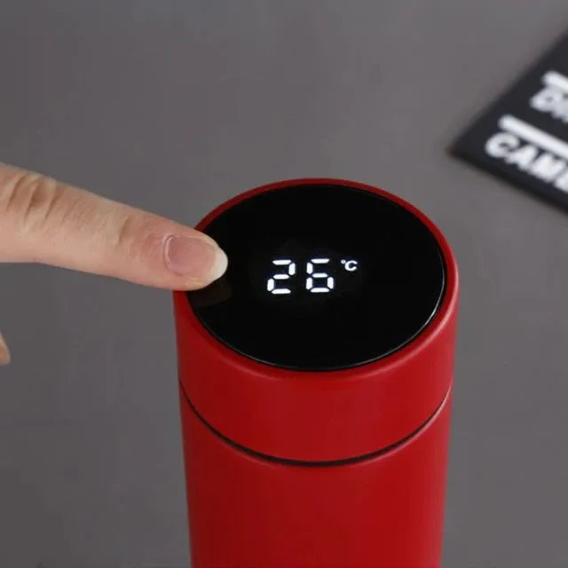 500Ml Smart Stainless Steel Vacuum Flask | Double-Wall Insulated Water Bottle with LED Display