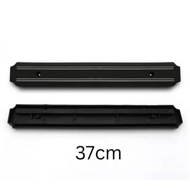 Magnetic Knife Holder Black 37Cm and Fixing Wall Strong Black Stand