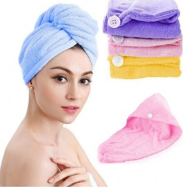 Microfiber Fast Dry Bathing Towel Cap Women Shower Caps Hair Magic Drying Bathing Towel Cap Wrap Hat