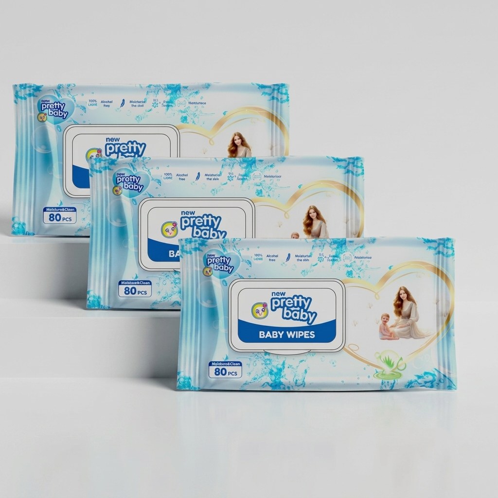 Pretty Baby | Baby Wipes | 240 Pieces Bundle