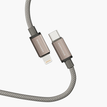 KEEPHONE Flash 27W Fast Charging Cable Type-C to Lightning Cable | Military-Grade Durability - 1.2M