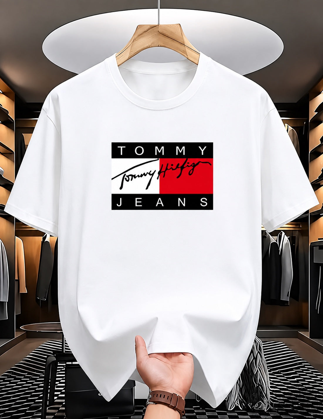 Tommy Hilfiger Men's Oversized Printerd T-Shirt