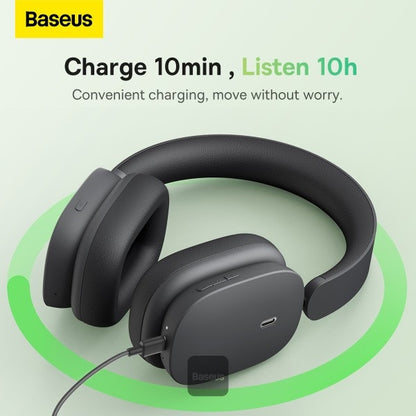 Baseus Earphone Bluetooth Bowie H1 wireless headphones BT 5.2 with ANC  ( Active Noise Cancelling )