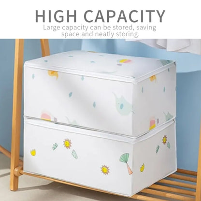 PEVA Suitcase Organizer Zip Storage Bag 60×40×25Cm – Waterproof Clothes & Quilt Bag