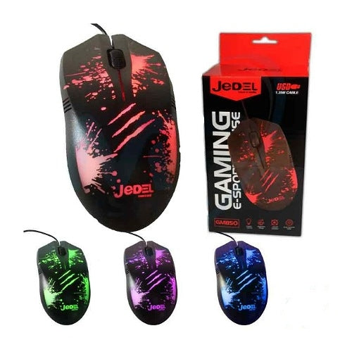 JEDEL GM850 RGB Color USB Wired Gaming Mouse