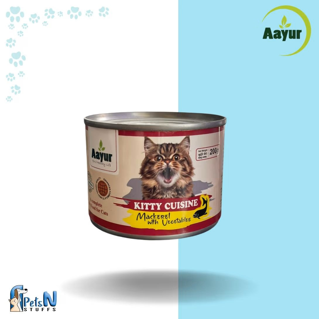 Aayur Kitty Mackerel with Vegetables Cat Wet Food 200G