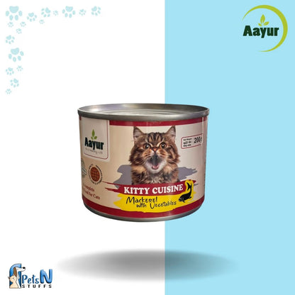 Aayur Kitty Mackerel with Vegetables Cat Wet Food 200G