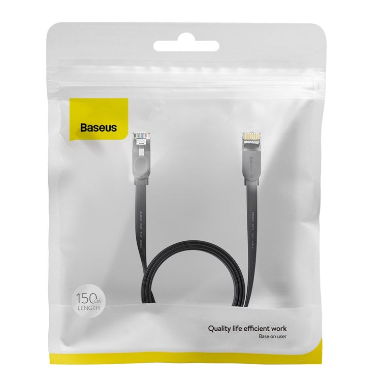 Baseus High Speed Cat6 Rj45 Gigabit Network Cable Computer Lan Ethernet Cord (Flat Cable)