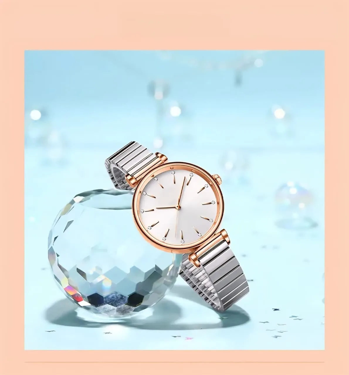 AMERA Advanced Elegant Women's Quartz Watch Waterproof Stainless Steel Strap Business Women's