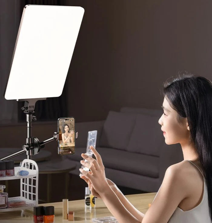 Rtako AR-GTB-P300TS 19" Professional LED Panel Light 9900LM 90W Adjustable Color Temperature: 2700K–7500K 360° Panoramic Light For Camera & Studio Lighting