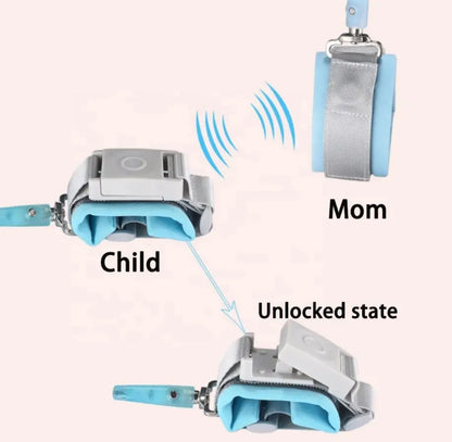 Anti-Lost Toddler Safety Wrist Link | 360° Rotating Child Harness Leash with Lock