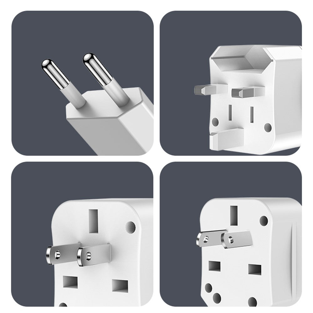 YESIDO MC25 750W Universal Power Adapter Multifunction Wall Charger UK/US/EU/AU all in one