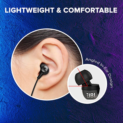 100% Genuine JBL C100SI In-Ear Headphones with Mic