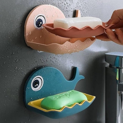 Whale Shaped Soap Holder Wall-Mounted