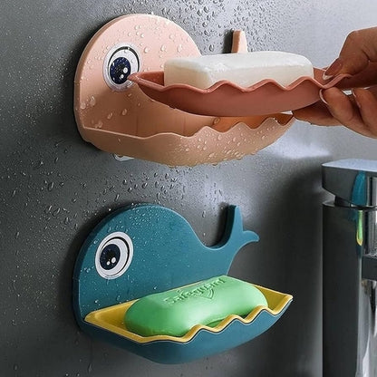 Whale Shaped Soap Holder Wall-Mounted